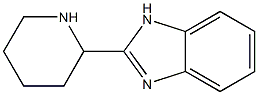 2-(piperidin-2-yl)-1H-1,3-benzodiazole 结构式