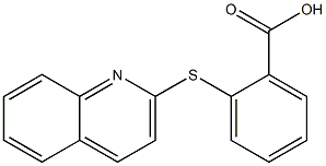 2-(quinolin-2-ylsulfanyl)benzoic acid 结构式