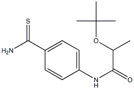 2-(tert-butoxy)-N-(4-carbamothioylphenyl)propanamide 结构式