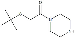 2-(tert-butylsulfanyl)-1-(piperazin-1-yl)ethan-1-one 结构式