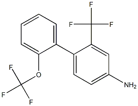 2'-(trifluoromethoxy)-2-(trifluoromethyl)-1,1'-biphenyl-4-amine 结构式