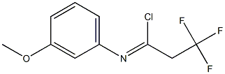 2,2,2-trifluoro-N-(3-methoxyphenyl)ethanecarbonimidoyl chloride 结构式