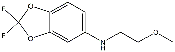 2,2-difluoro-N-(2-methoxyethyl)-2H-1,3-benzodioxol-5-amine 结构式