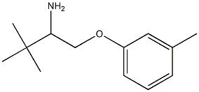 2,2-dimethyl-1-[(3-methylphenoxy)methyl]propylamine 结构式