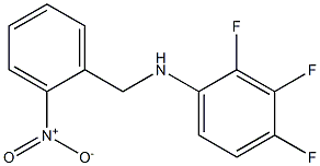 2,3,4-trifluoro-N-[(2-nitrophenyl)methyl]aniline 结构式
