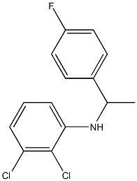 2,3-dichloro-N-[1-(4-fluorophenyl)ethyl]aniline 结构式