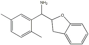 2,3-dihydro-1-benzofuran-2-yl(2,5-dimethylphenyl)methanamine 结构式