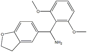 2,3-dihydro-1-benzofuran-5-yl(2,6-dimethoxyphenyl)methanamine 结构式