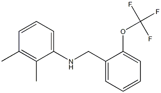 2,3-dimethyl-N-{[2-(trifluoromethoxy)phenyl]methyl}aniline 结构式