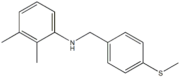 2,3-dimethyl-N-{[4-(methylsulfanyl)phenyl]methyl}aniline 结构式