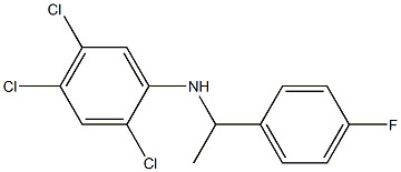 2,4,5-trichloro-N-[1-(4-fluorophenyl)ethyl]aniline 结构式