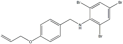 2,4,6-tribromo-N-{[4-(prop-2-en-1-yloxy)phenyl]methyl}aniline 结构式