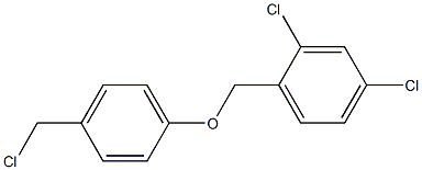 2,4-dichloro-1-[4-(chloromethyl)phenoxymethyl]benzene 结构式