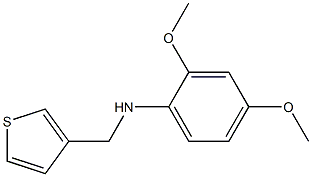 2,4-dimethoxy-N-(thiophen-3-ylmethyl)aniline 结构式