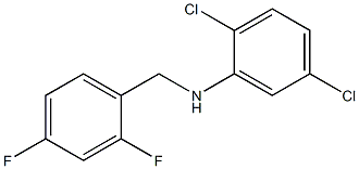 2,5-dichloro-N-[(2,4-difluorophenyl)methyl]aniline 结构式