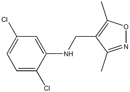 2,5-dichloro-N-[(3,5-dimethyl-1,2-oxazol-4-yl)methyl]aniline 结构式