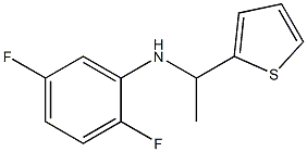 2,5-difluoro-N-[1-(thiophen-2-yl)ethyl]aniline 结构式