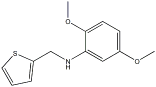 2,5-dimethoxy-N-(thiophen-2-ylmethyl)aniline 结构式