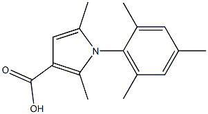 2,5-dimethyl-1-(2,4,6-trimethylphenyl)-1H-pyrrole-3-carboxylic acid 结构式