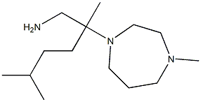 2,5-dimethyl-2-(4-methyl-1,4-diazepan-1-yl)hexan-1-amine 结构式