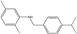 2,5-dimethyl-N-{[4-(propan-2-yl)phenyl]methyl}aniline 结构式