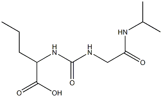 2-[({[2-(isopropylamino)-2-oxoethyl]amino}carbonyl)amino]pentanoic acid 结构式