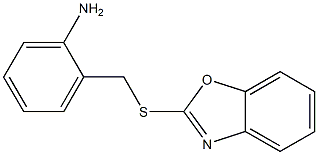 2-[(1,3-benzoxazol-2-ylsulfanyl)methyl]aniline 结构式