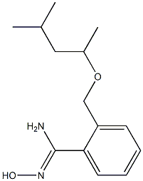 2-[(1,3-dimethylbutoxy)methyl]-N'-hydroxybenzenecarboximidamide 结构式