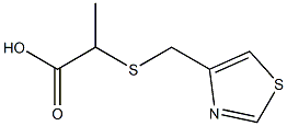 2-[(1,3-thiazol-4-ylmethyl)sulfanyl]propanoic acid 结构式