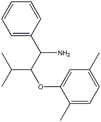 2-[(1-amino-3-methyl-1-phenylbutan-2-yl)oxy]-1,4-dimethylbenzene 结构式