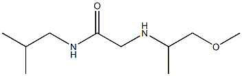 2-[(1-methoxypropan-2-yl)amino]-N-(2-methylpropyl)acetamide 结构式
