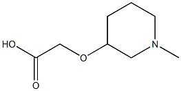 2-[(1-methylpiperidin-3-yl)oxy]acetic acid 结构式