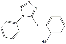2-[(1-phenyl-1H-1,2,3,4-tetrazol-5-yl)sulfanyl]aniline 结构式