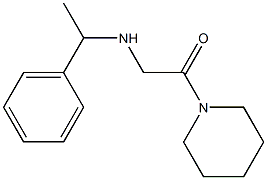 2-[(1-phenylethyl)amino]-1-(piperidin-1-yl)ethan-1-one 结构式