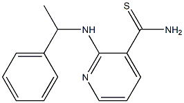 2-[(1-phenylethyl)amino]pyridine-3-carbothioamide 结构式