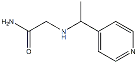 2-[(1-pyridin-4-ylethyl)amino]acetamide 结构式