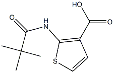 2-[(2,2-dimethylpropanoyl)amino]thiophene-3-carboxylic acid 结构式
