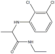 2-[(2,3-dichlorophenyl)amino]-N-ethylpropanamide 结构式