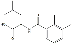 2-[(2,3-dimethylbenzoyl)amino]-4-methylpentanoic acid 结构式