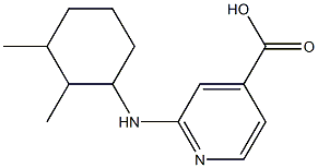 2-[(2,3-dimethylcyclohexyl)amino]pyridine-4-carboxylic acid 结构式