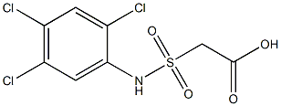 2-[(2,4,5-trichlorophenyl)sulfamoyl]acetic acid 结构式