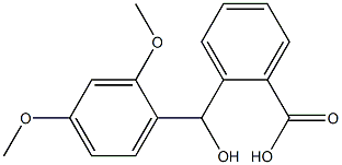 2-[(2,4-dimethoxyphenyl)(hydroxy)methyl]benzoic acid 结构式