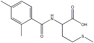 2-[(2,4-dimethylbenzoyl)amino]-4-(methylthio)butanoic acid 结构式