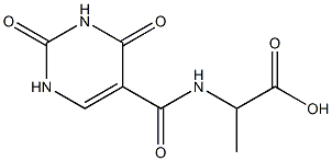 2-[(2,4-dioxo-1,2,3,4-tetrahydropyrimidin-5-yl)formamido]propanoic acid 结构式