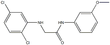 2-[(2,5-dichlorophenyl)amino]-N-(3-methoxyphenyl)acetamide 结构式