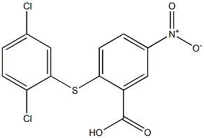 2-[(2,5-dichlorophenyl)sulfanyl]-5-nitrobenzoic acid 结构式