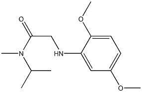 2-[(2,5-dimethoxyphenyl)amino]-N-methyl-N-(propan-2-yl)acetamide 结构式