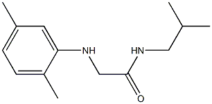 2-[(2,5-dimethylphenyl)amino]-N-(2-methylpropyl)acetamide 结构式