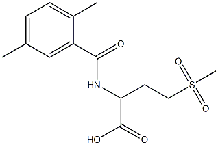 2-[(2,5-dimethylphenyl)formamido]-4-methanesulfonylbutanoic acid 结构式