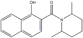 2-[(2,6-dimethylpiperidin-1-yl)carbonyl]naphthalen-1-ol 结构式